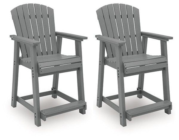 Sanctuary Beach Outdoor Counter Height Bar Stool (Set of 2)