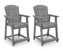 Sanctuary Beach Outdoor Counter Height Bar Stool (Set of 2)