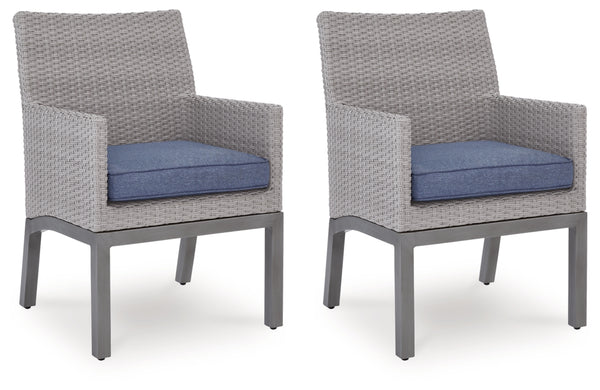 Half Moon Beach Outdoor Arm Chair with Cushion (Set of 2)