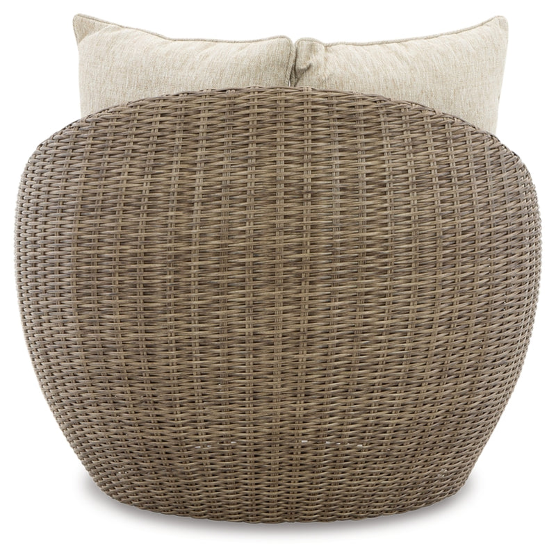 Danson 2 Swivel Lounge Chairs and End Table