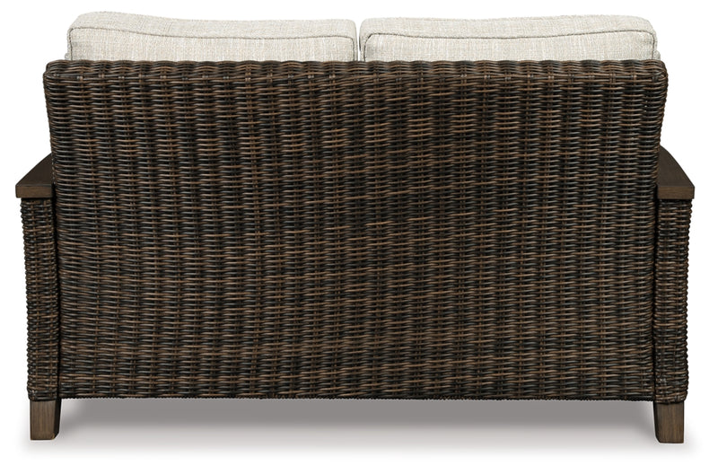 Paradise Trail Outdoor Loveseat, Fire Pit Table and 2 Lounge Chairs