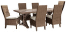 Beachcroft Outdoor Dining Table with 6 Chairs