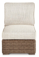Beachcroft Outdoor Armless Chair with Cushion