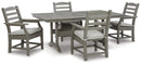 Visola Outdoor Dining Table with 4 Chairs