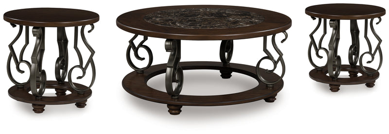 Frallyn Coffee Table and 2 Ends