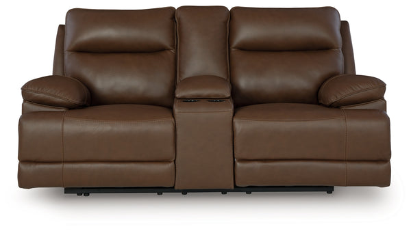 VonRyan Power Reclining Loveseat (Color: Tobacco)
