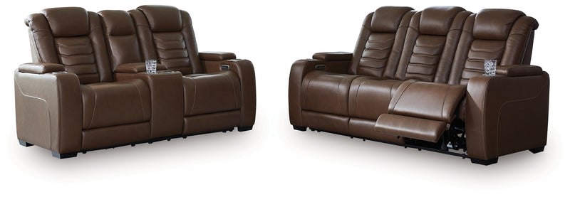 High Impact Power Reclining Sofa and Loveseat