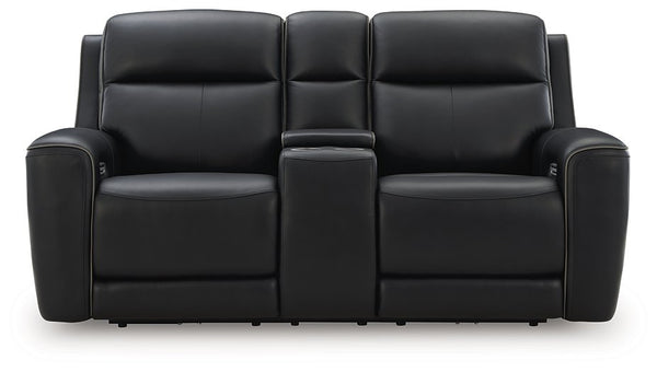 5Z-Comfort Power Reclining Loveseat with Console