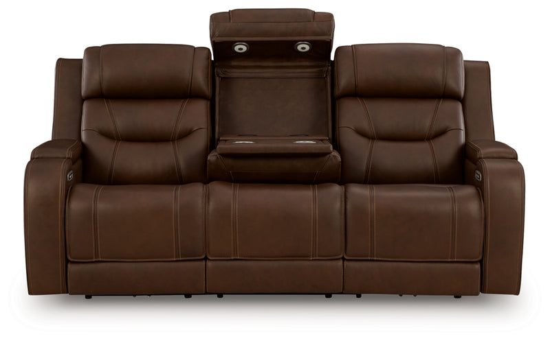Knightington Power Reclining Sofa with Audio Seating