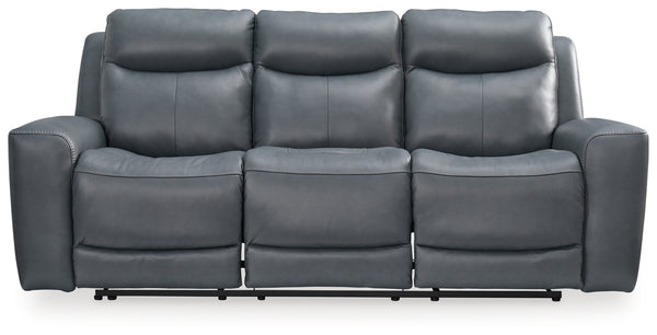 Mindanao Power Reclining Sofa (Color: Steel)