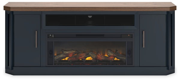 Landocken 83" TV Stand with Electric Fireplace