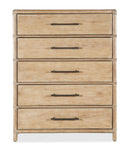 Retreat - Pole Rattan Five-Drawer Chest