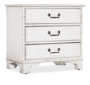 Charleston - Three-Drawer Nightstand - White