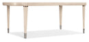 Nouveau Chic - Rectangle Dining Table With 1-22in Leaf - Light Brown