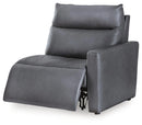 ModZ Power Reclining Sectional Loveseat with Audio Console