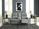 Gauntlet Reclining Loveseat with Console