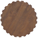 Commerce And Market - Gears Round End Table - Bronze