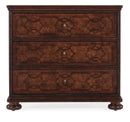 Charleston - Three-Drawer Wood Nightstand - Dark Brown