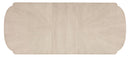 Nouveau Chic - Rectangle Dining Table With 1-22in Leaf - Light Brown