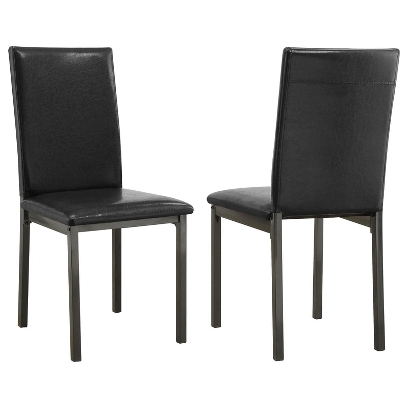 Garza Black Upholstered Side Chair image