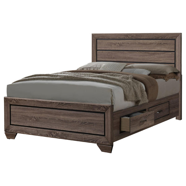 G204193 Kauffman Transitional Washed Taupe Eastern King Bed image