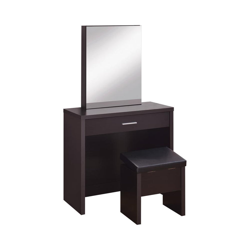 Cappuccino Vanity and Storage Bench image