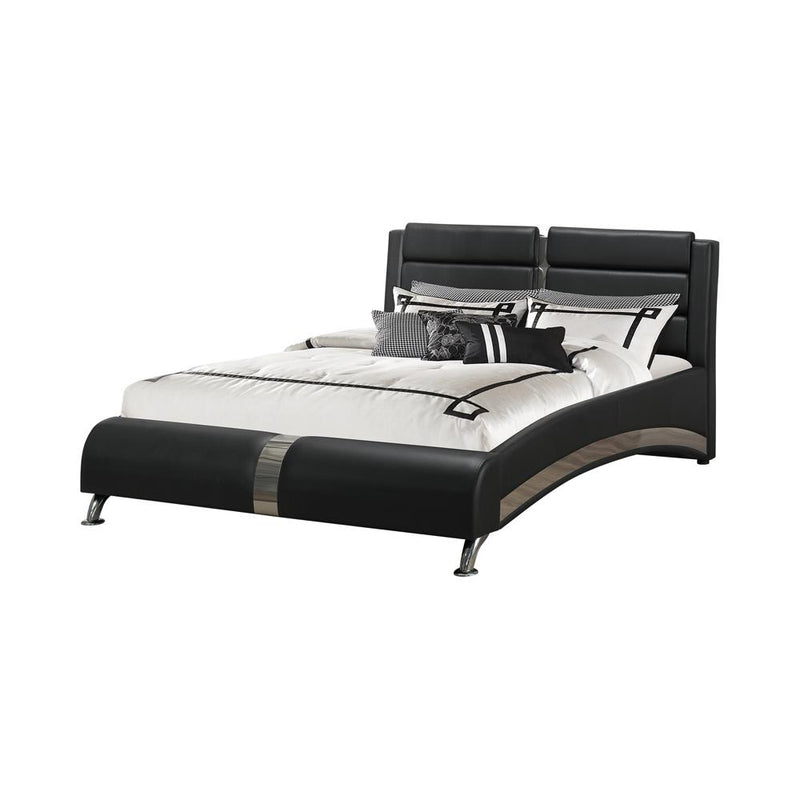 Havering Contemporary Black and White Upholstered California King Bed image