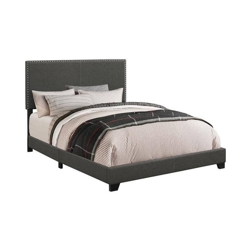 Boyd Upholstered Charcoal Twin Bed image