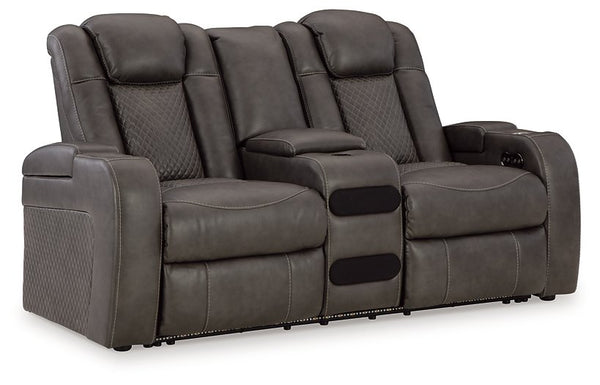 Fyne-Dyme Power Reclining Loveseat with Console image
