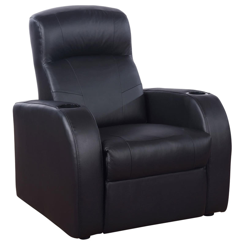 Cyrus Home Theater Black Recliner image