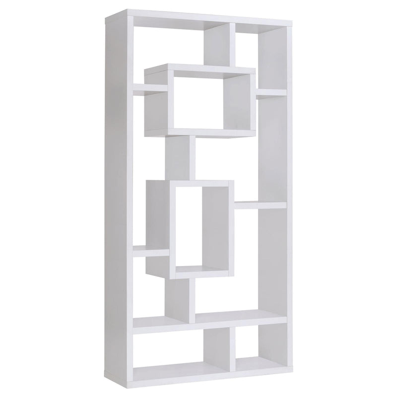 Geometric Cube White Bookcase image
