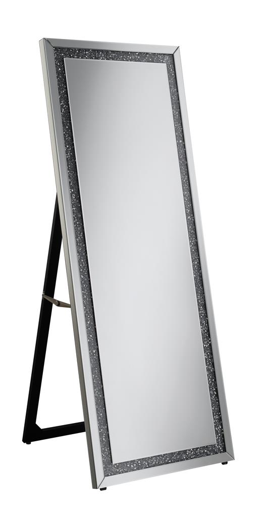 G961421 Silver Standing Cheval Mirror image