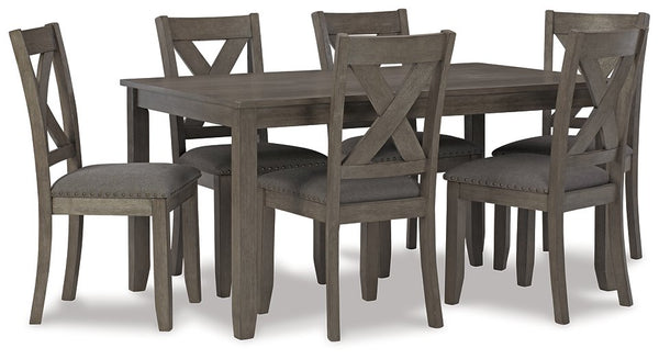 Caitbrook Dining Table and Chairs (Set of 7) image