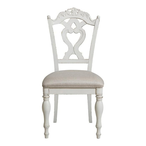 Homelegance Cinderella Chair in Antique White with Grey Rub-Through image