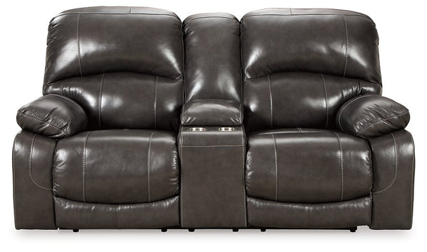 Hallstrung Power Reclining Loveseat with Console image