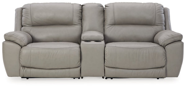 Dunleith 3-Piece Power Reclining Sectional Loveseat with Console image